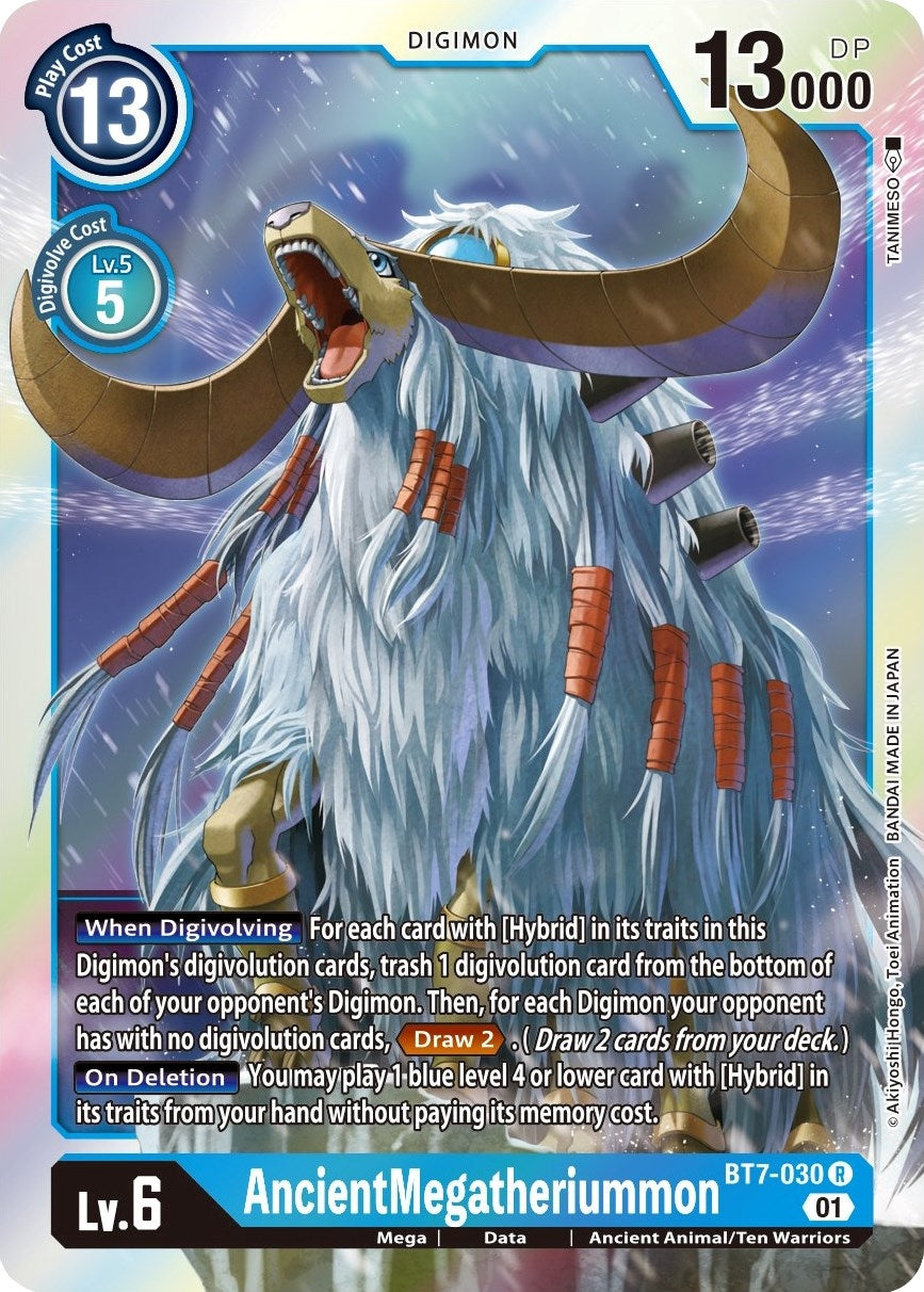 Image for AncientMegatheriummon [BT7-030 R] (BT-07) - Digimon Card Game