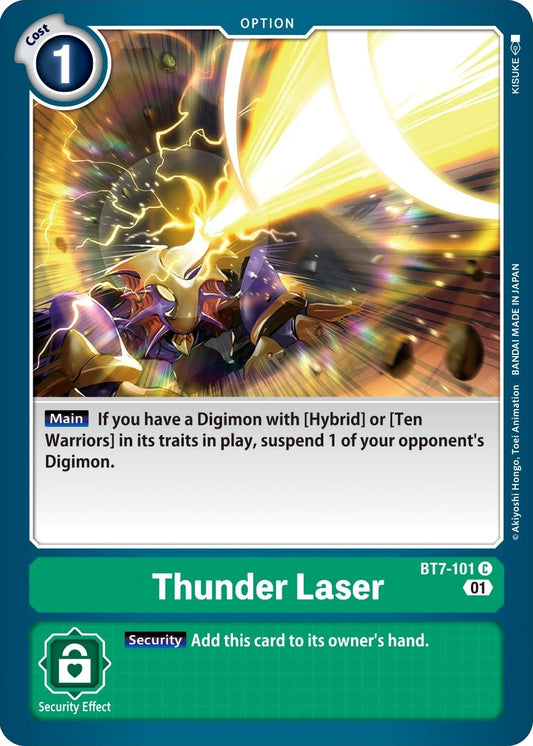 Image for Thunder Laser [BT7-101 C] (BT-07) - Digimon Card Game