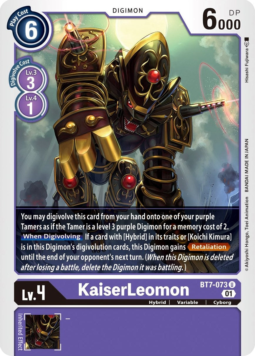 Image for KaiserLeomon [BT7-073 U] (BT-07) - Digimon Card Game