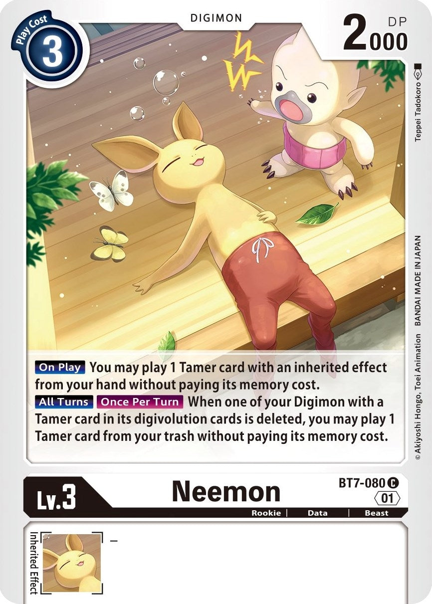 Image for Neemon [BT7-080 C] (BT-07) - Digimon Card Game