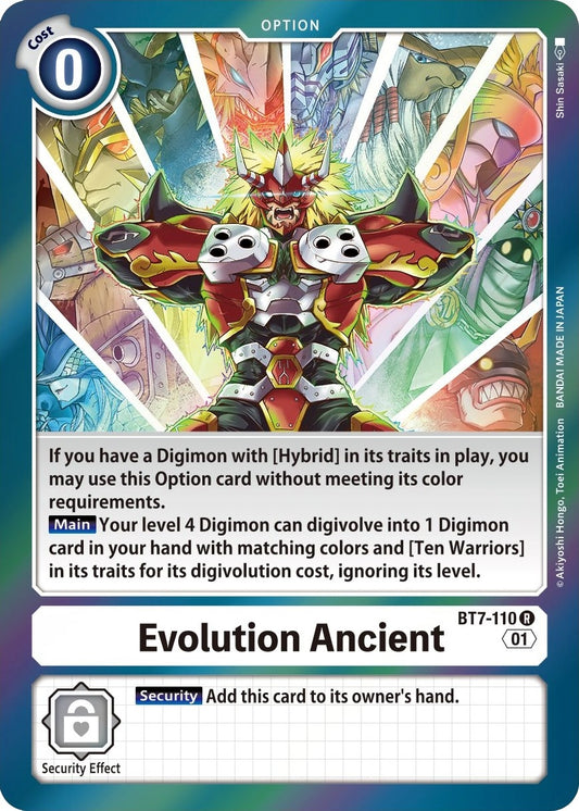Image for Evolution Ancient [BT7-110 R] (BT-07) - Digimon Card Game