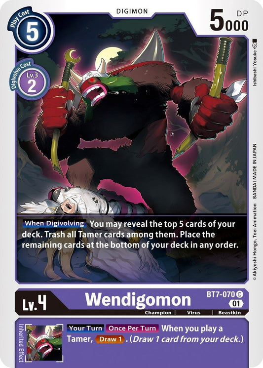 Image for Wendigomon [BT7-070 C] (BT-07) - Digimon Card Game
