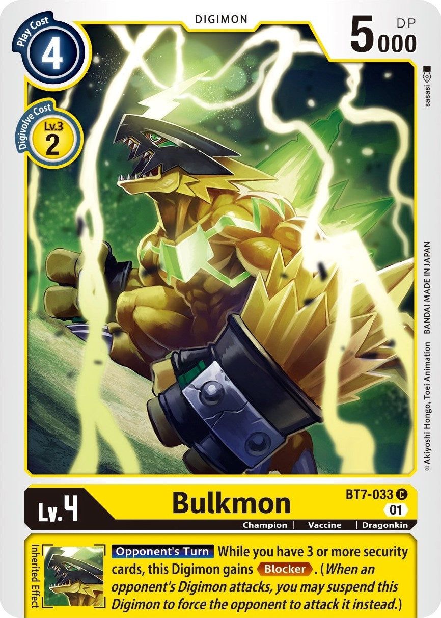 Image for Bulkmon [BT7-033 C] (BT-07) - Digimon Card Game