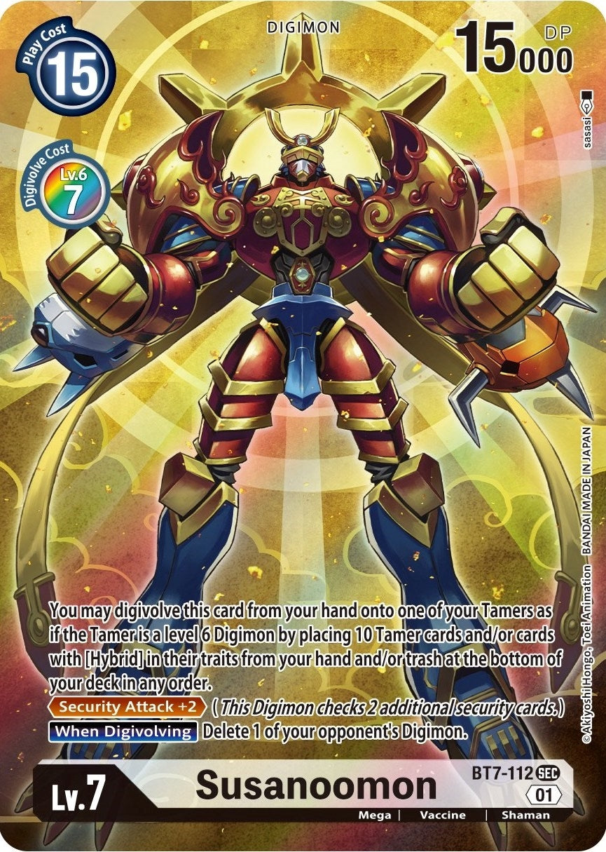 Image for Susanoomon (Alternate Art) [BT7-112 SEC] (BT-07) - Digimon Card Game