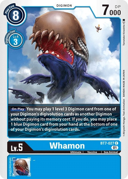 Image for Whamon [BT7-027 C] (BT-07) - Digimon Card Game