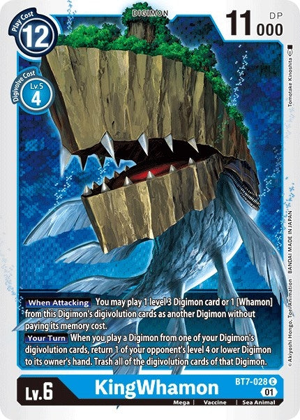 Image for KingWhamon [BT7-028 C] (BT-07) - Digimon Card Game