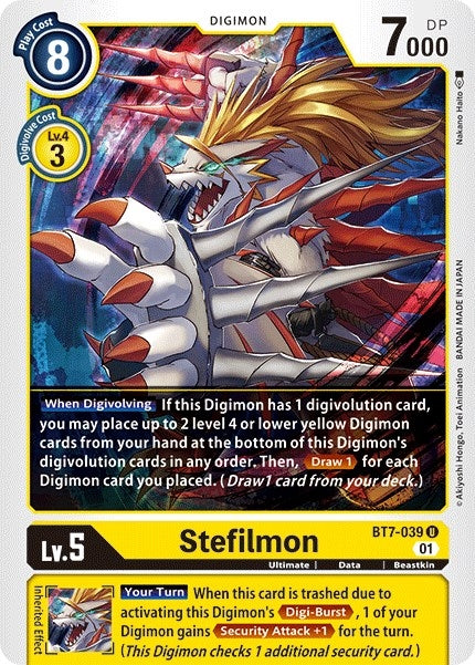 Image for Stefilmon [BT7-039 U] (BT-07) - Digimon Card Game