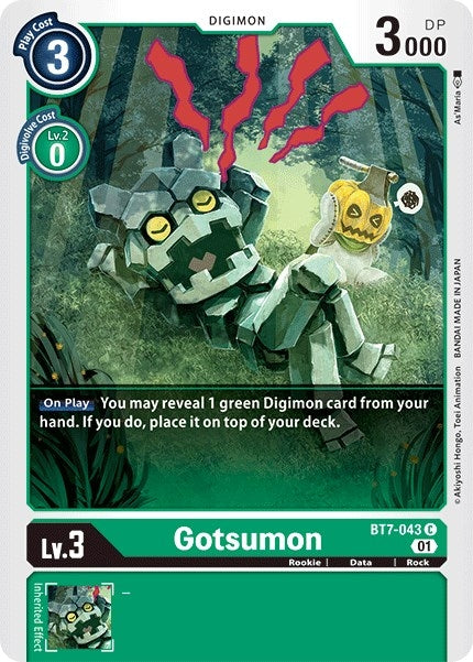 Image for Gotsumon [BT7-043 C] (BT-07) - Digimon Card Game