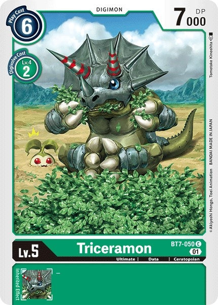 Image for Triceramon [BT7-050 C] (BT-07) - Digimon Card Game