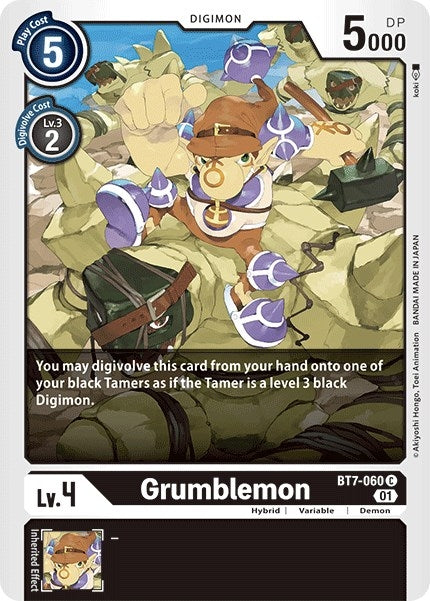Image for Grumblemon [BT7-060 C] (BT-07) - Digimon Card Game