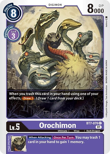 Image for Orochimon [BT7-076 C] (BT-07) - Digimon Card Game