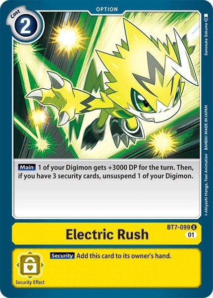 Image for Electric Rush [BT7-099 U] (BT-07) - Digimon Card Game