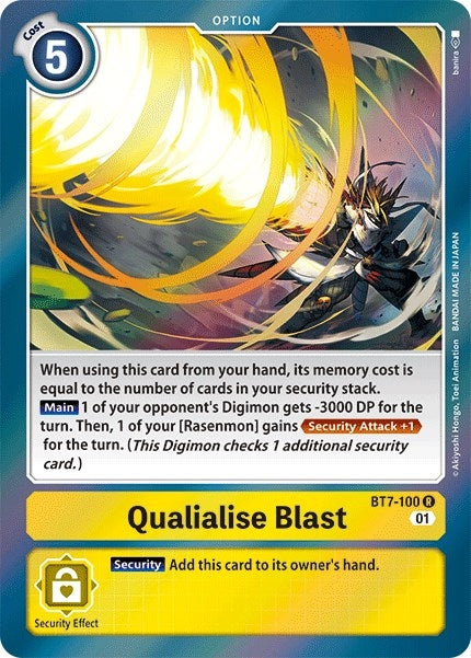 Image for Qualialise Blast [BT7-100 R] (BT-07) - Digimon Card Game