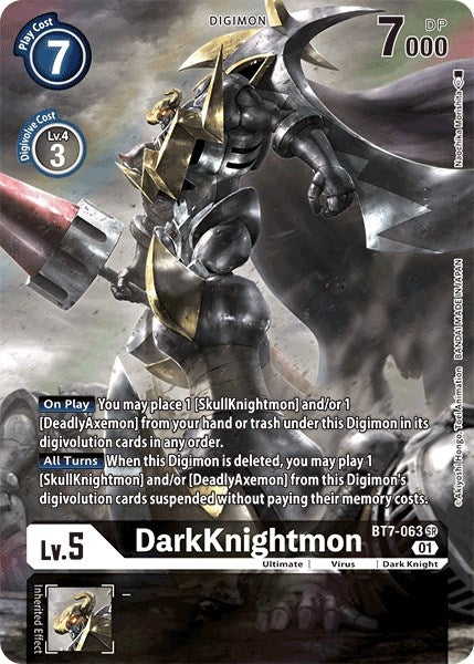 Image for DarkKnightmon (Alternate Art) [BT7-063 SR] (BT-07) - Digimon Card Game