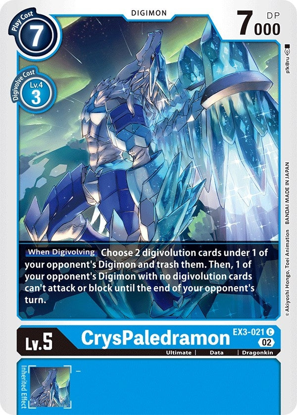 Image for CrysPaledramon [EX3-021 C] - Digimon Card Game