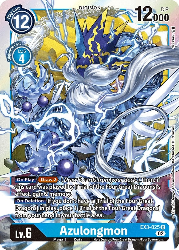 Image for Azulongmon [EX3-025 R] - Digimon Card Game