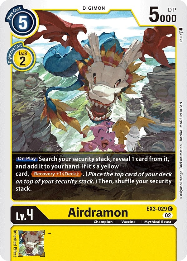 Image for Airdramon [EX3-029 C] - Digimon Card Game