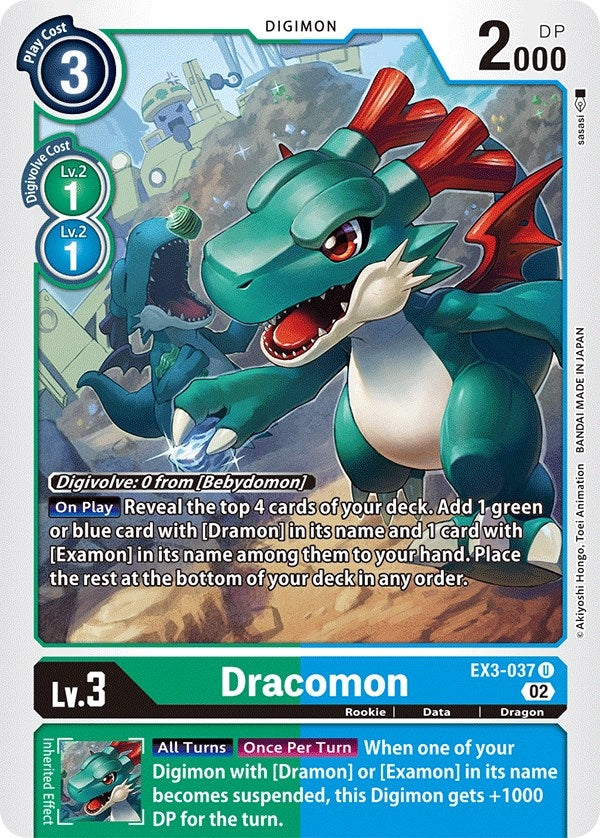 Image for Dracomon [EX3-037 U] - Digimon Card Game