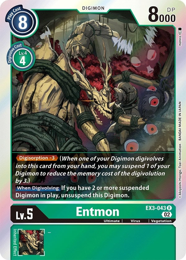 Image for Entmon [EX3-043 R] - Digimon Card Game