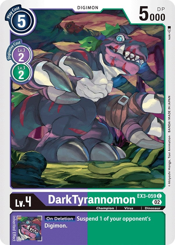 Image for DarkTyrannomon [EX3-059 C] - Digimon Card Game