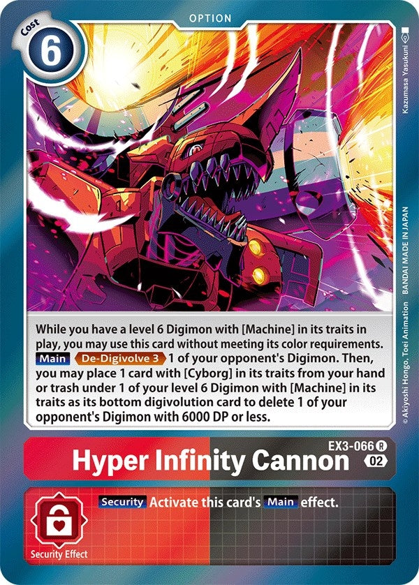 Image for Hyper Infinity Cannon [EX3-066 R] - Digimon Card Game