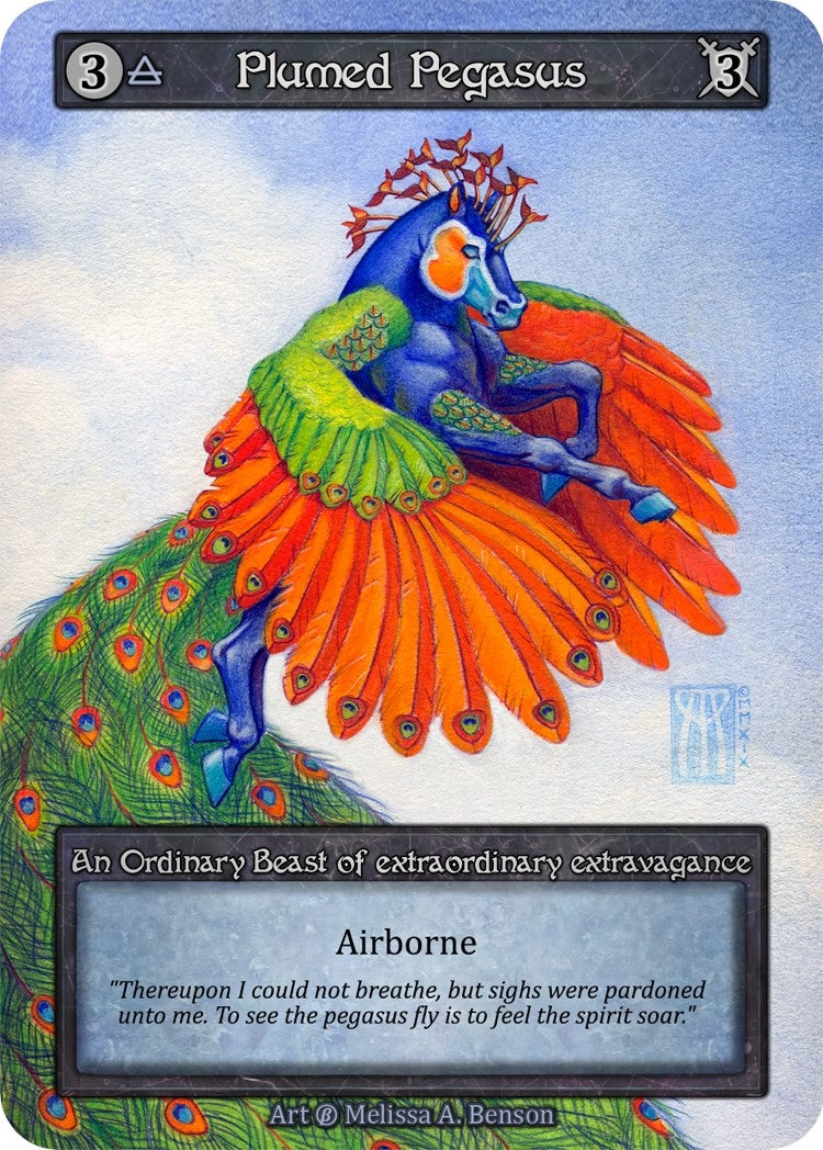 Image for Plumed Pegasus (B) - Sorcery: Contested Realm
