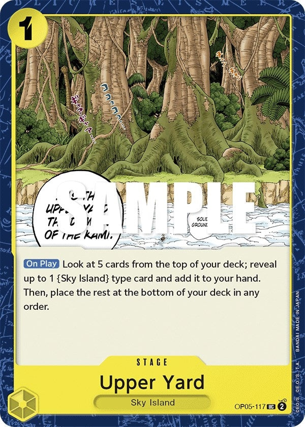 Image for Upper Yard [OP05-117] - One Piece Card Game