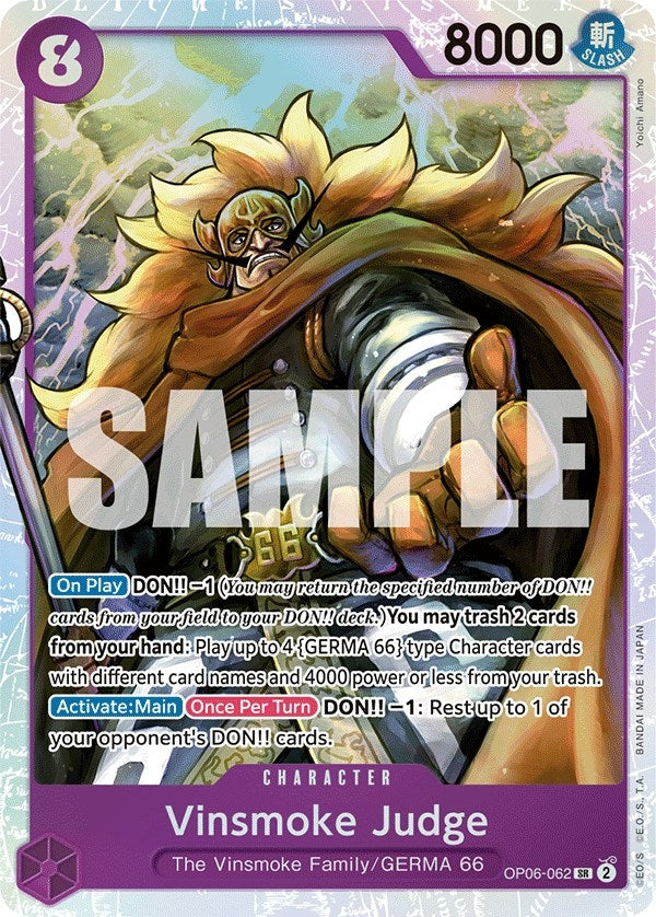 Image for Vinsmoke Judge [OP06-062] - One Piece Card Game