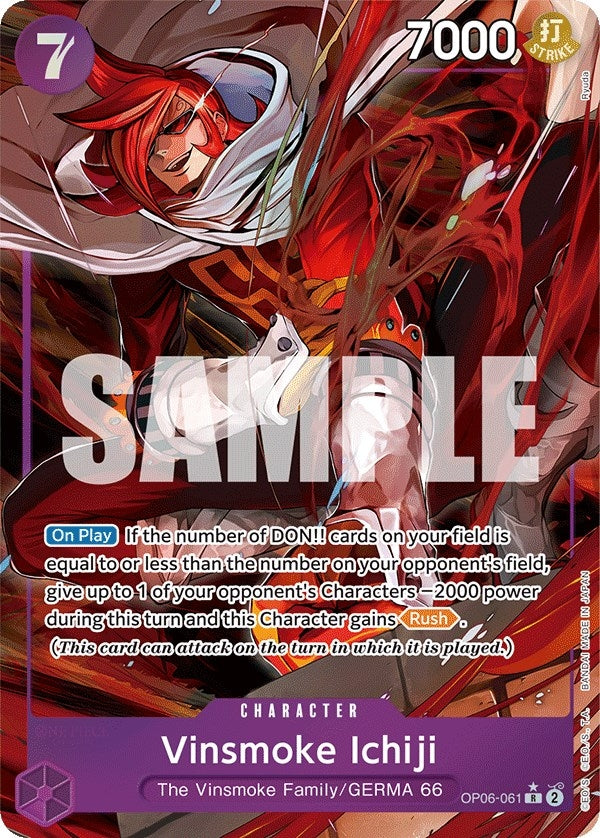 Image for Vinsmoke Ichiji (061) (Alternate Art) [OP06-061] - One Piece Card Game