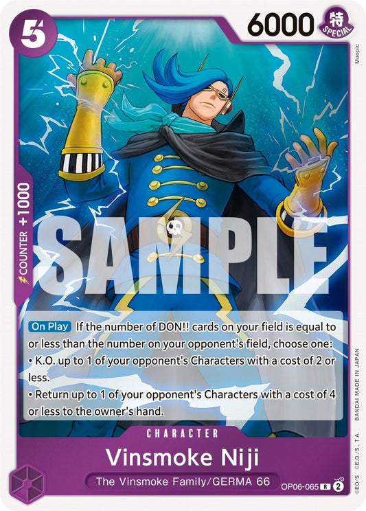 Image for Vinsmoke Niji (065) [OP06-065] - One Piece Card Game