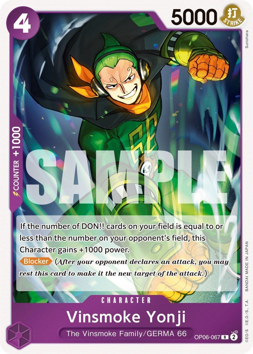 Image for Vinsmoke Yonji (067) [OP06-067] - One Piece Card Game