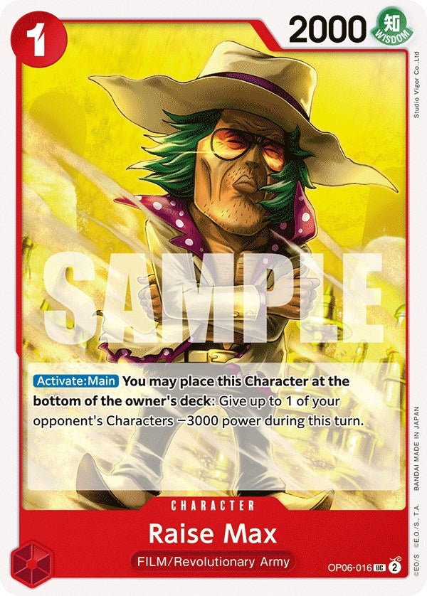 Image for Raise Max [OP06-016] - One Piece Card Game