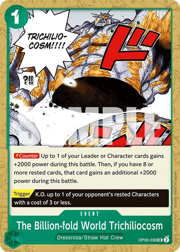 Image for The Billion-fold World Trichiliocosm [OP06-038] - One Piece Card Game
