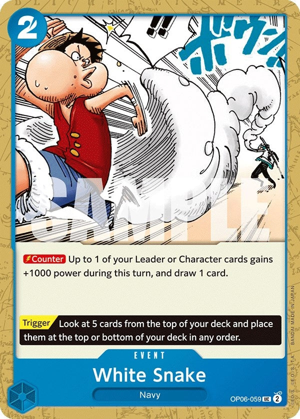 Image for White Snake [OP06-059] - One Piece Card Game