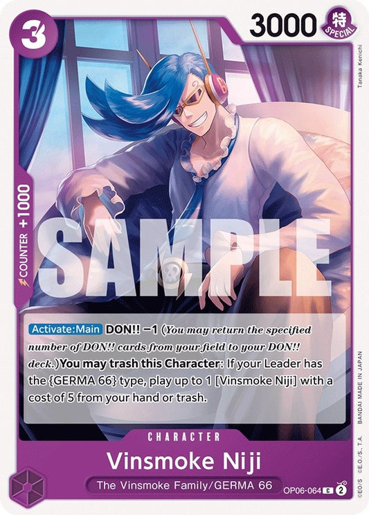 Image for Vinsmoke Niji (064) [OP06-064] - One Piece Card Game