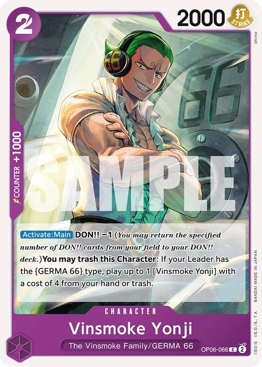 Image for Vinsmoke Yonji (066) [OP06-066] - One Piece Card Game