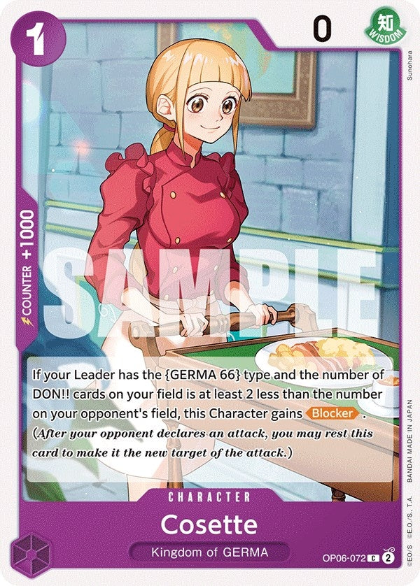 Image for Cosette [OP06-072] - One Piece Card Game