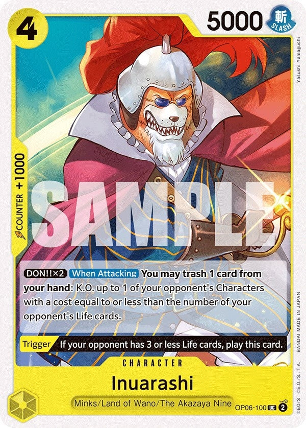 Image for Inuarashi [OP06-100] - One Piece Card Game