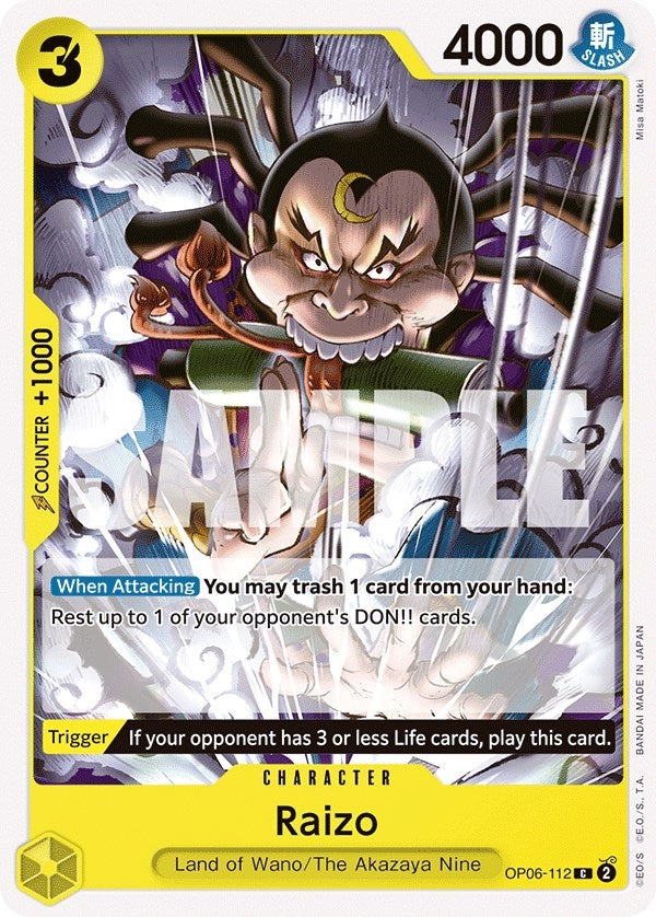 Image for Raizo [OP06-112] - One Piece Card Game