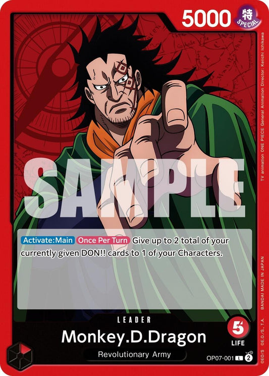 Image for Monkey.D.Dragon (001) [OP07-001] - One Piece Card Game