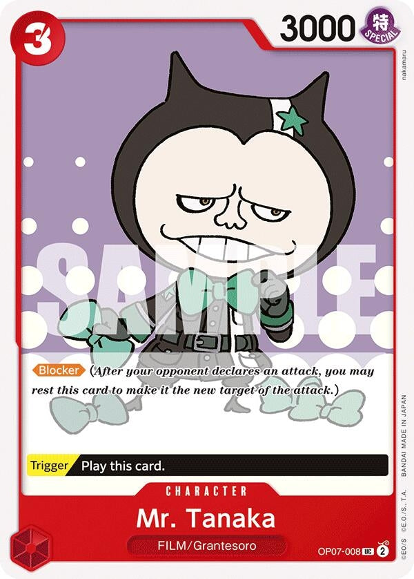 Image for Mr. Tanaka [OP07-008] - One Piece Card Game