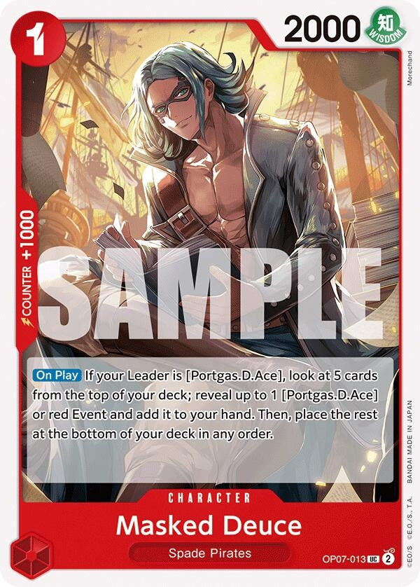 Image for Masked Deuce [OP07-013] - One Piece Card Game