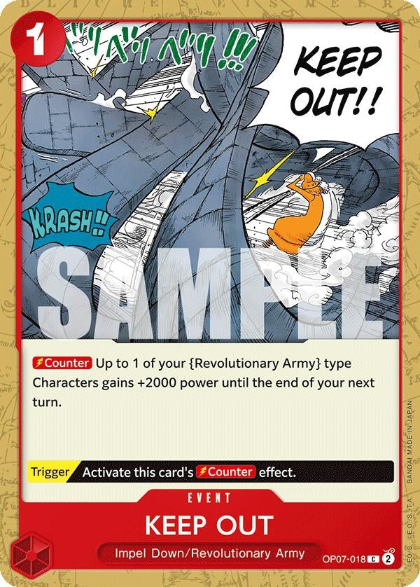 Image for Keep Out [OP07-018] - One Piece Card Game