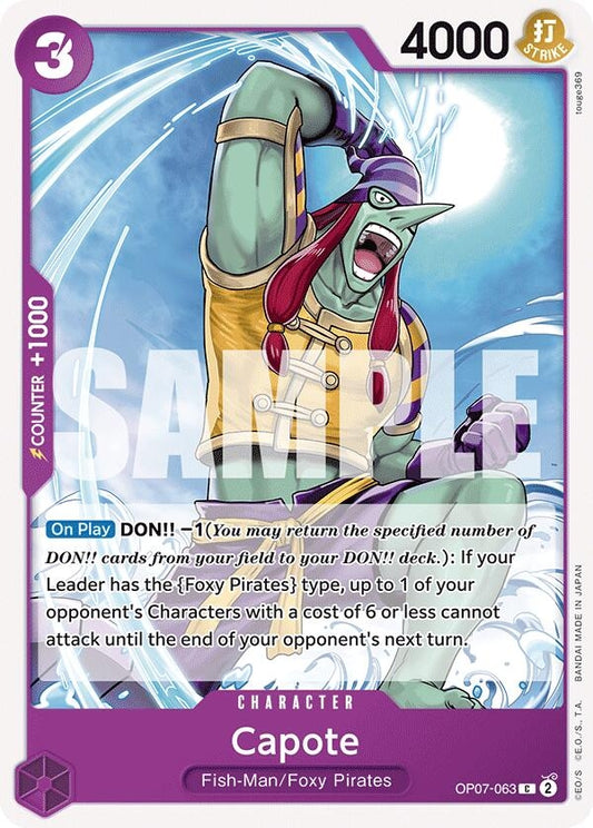 Image for Capote [OP07-063] - One Piece Card Game
