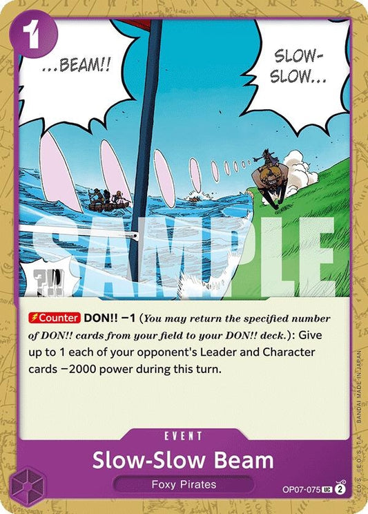 Image for Slow-Slow Beam [OP07-075] - One Piece Card Game