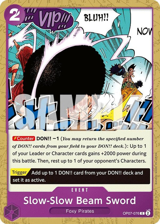 Image for Slow-Slow Beam Sword [OP07-076] - One Piece Card Game