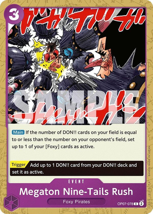 Image for Megaton Nine-Tails Rush [OP07-078] - One Piece Card Game
