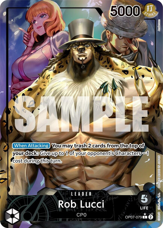 Image for Rob Lucci (079) (Parallel) [OP07-079] - One Piece Card Game