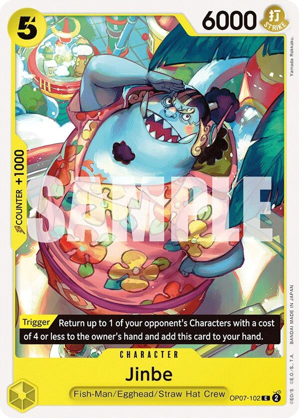 Image for Jinbe (102) [OP07-102] - One Piece Card Game