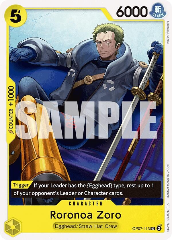 Image for Roronoa Zoro (113) [OP07-113] - One Piece Card Game